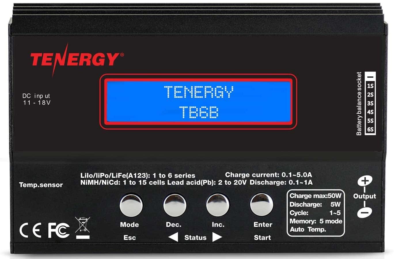 Tenergy TB6-B 50W Best Lipo Battery Charger