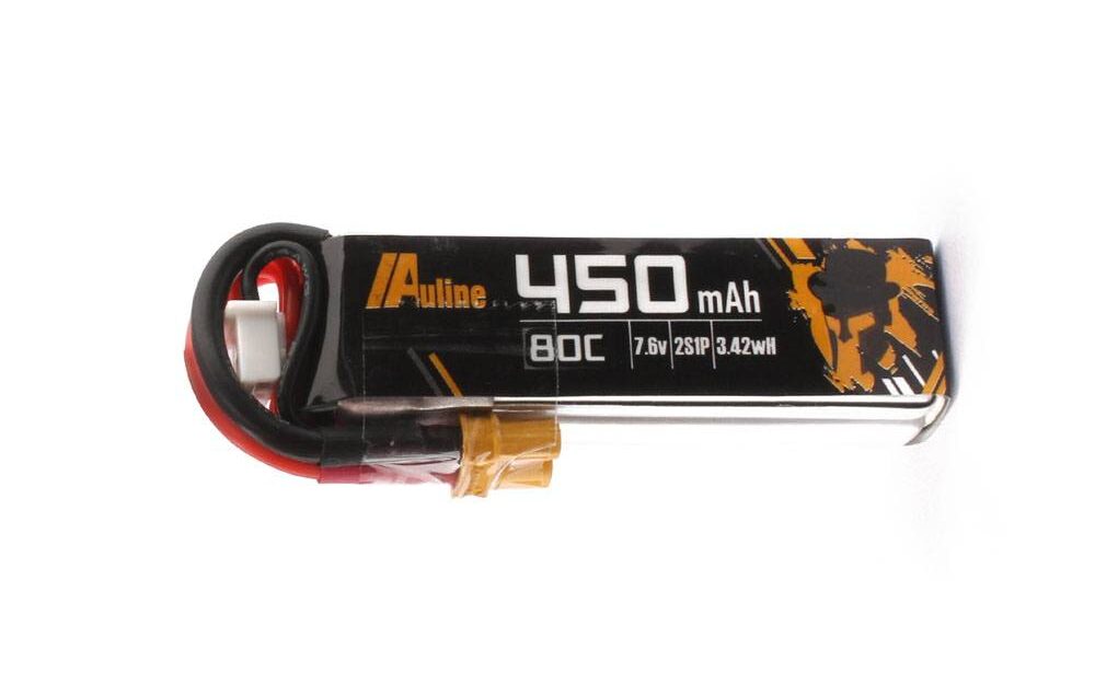 Auline 2S 450mAh 80C Lipo Battery