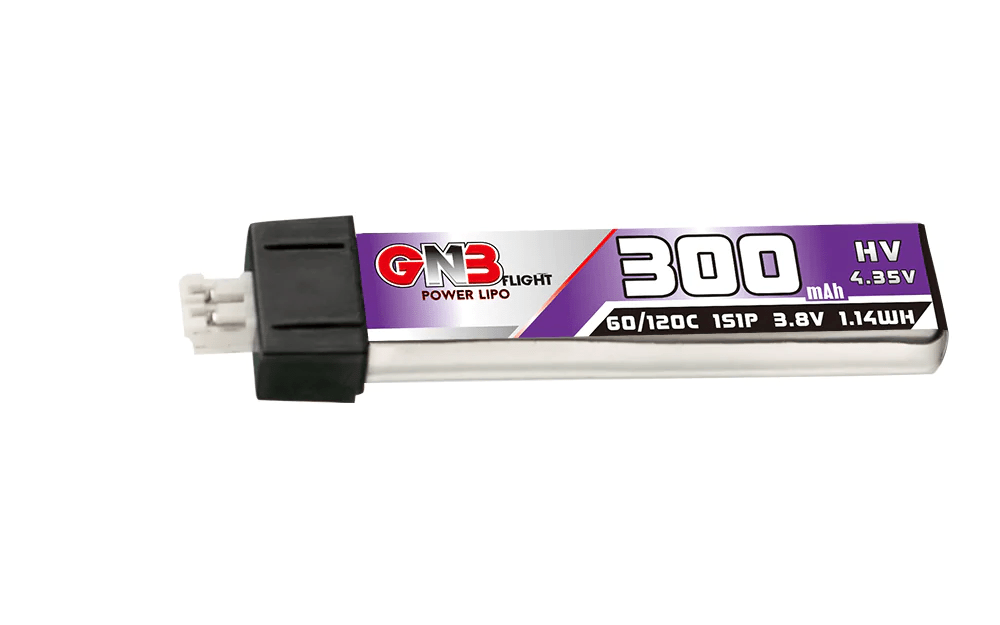 GNB 1S 300mAh 30C Lipo Battery
