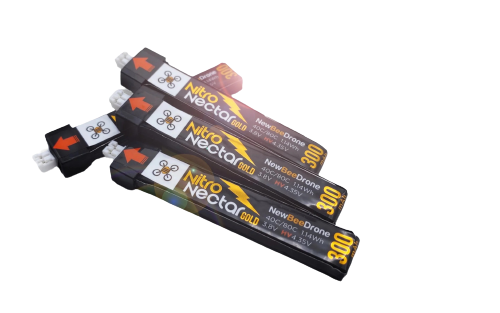 NewBeeDrone Nitro Nectar Gold 300mAh 1S 80C : Best Lipo Batteries for 1s whoop