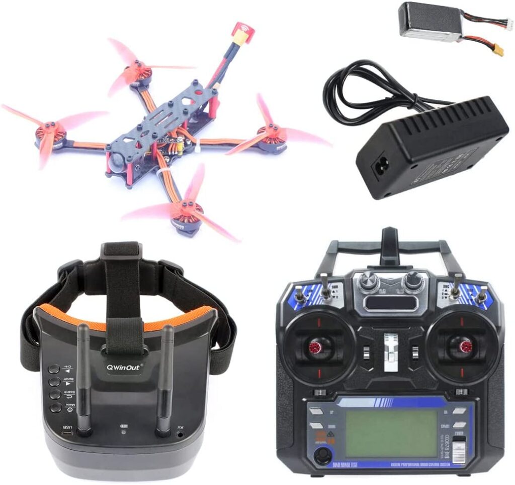 QWinOut FPV Racing Drone RTF Kit with goggles