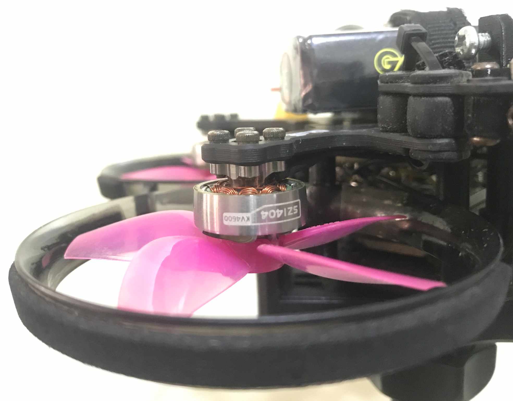 A cinewhoop drone with MEPS SZ1404 motors